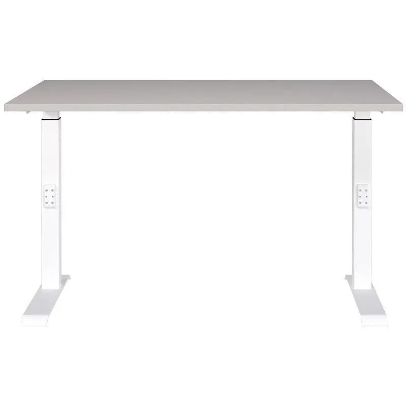 Reguleeritava kõrgusega kirjutuslaud Mailand-D 120x80 kašmiir/valge