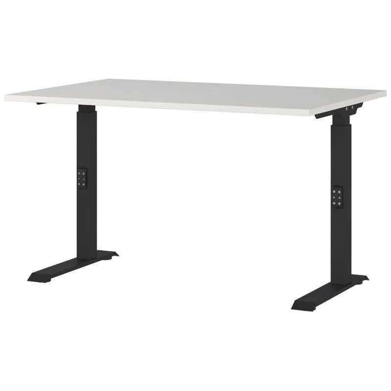 Reguleeritava kõrgusega kirjutuslaud Mailand-D 120x80 helehall/must