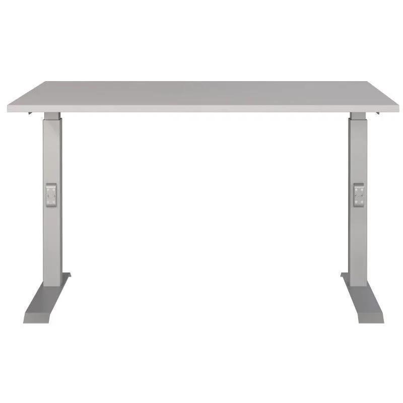 Reguleeritava kõrgusega kirjutuslaud Mailand-D 120x80 kašmiir/hõbehall