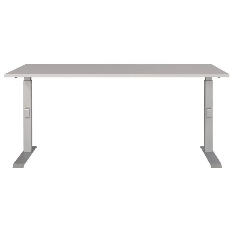 Reguleeritava kõrgusega kirjutuslaud Mailand-D 160x80 kašmiir/hõbehall