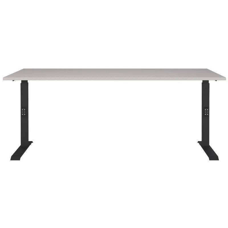 Reguleeritava kõrgusega kirjutuslaud Mailand-D 180x80 kašmiir/must