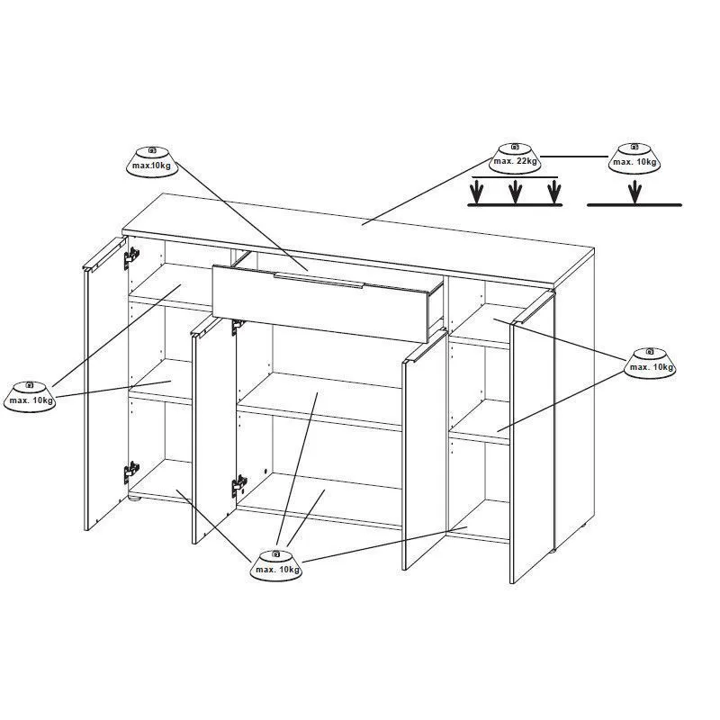 Kummut Mailand 4u1s valge