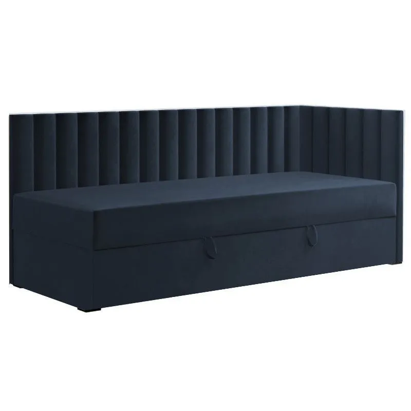 Pesukastiga voodi Klaus parem 90x200 tumesinine
