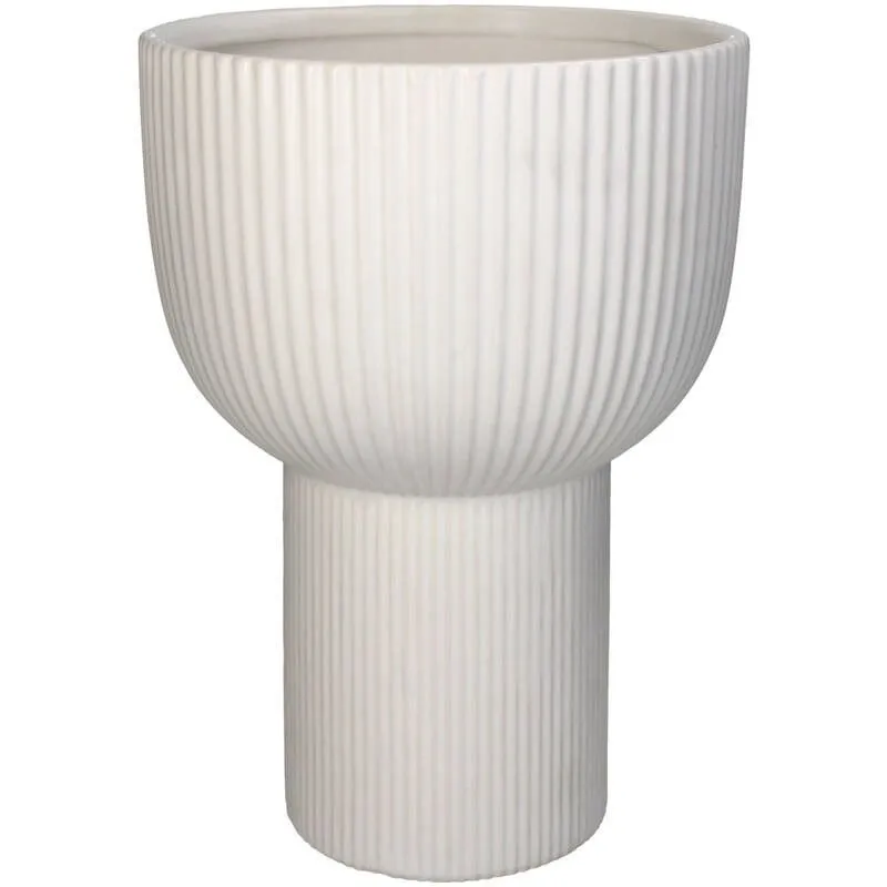 Lillepott Dolomite H27 valge