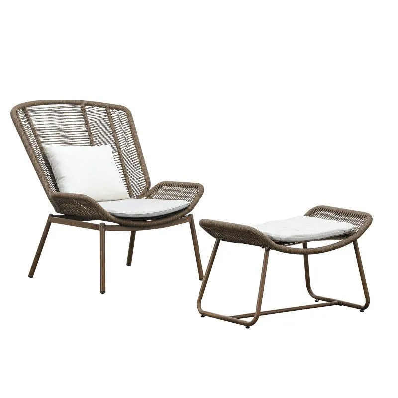 Aiamööbel Comfy tooli+järi pruun