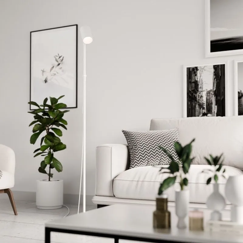 Sessak Põrandalamp Everly valge