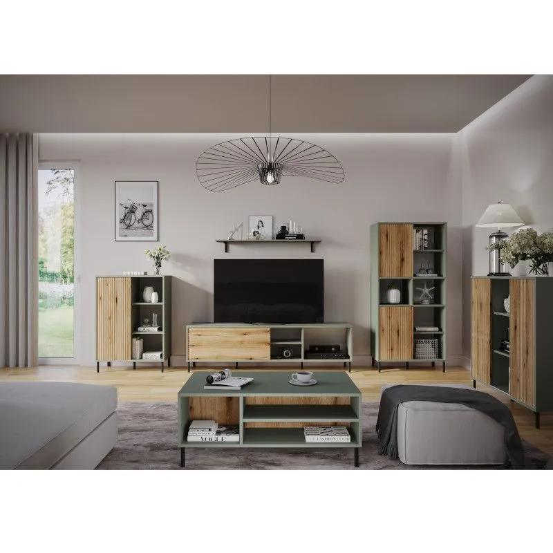 Diivanilaud Pozzi 100x60 salveiroheline/tamm