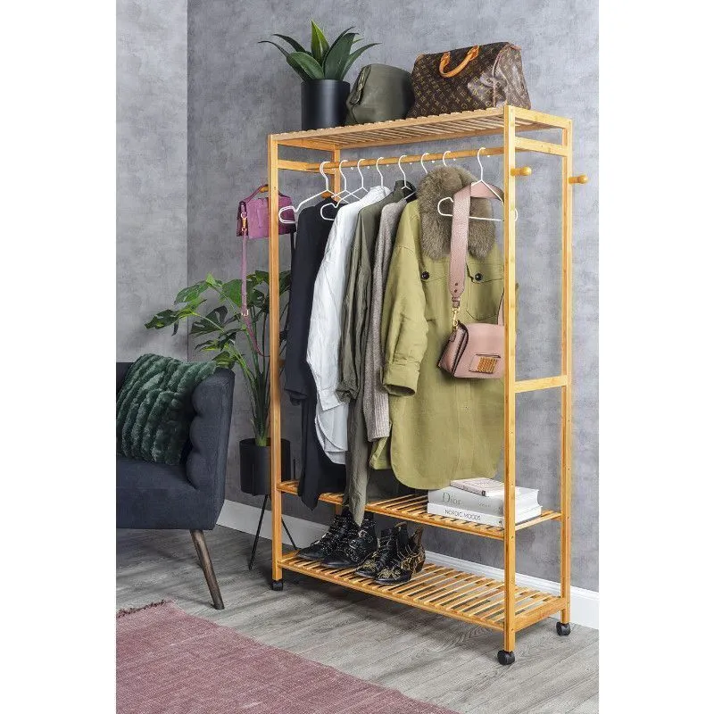 Ratastel stange H165 bambus