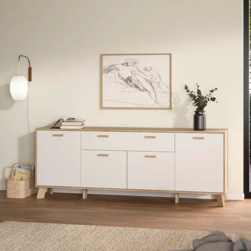 Puhvetkummut Ikast 4u1s hickory/valge