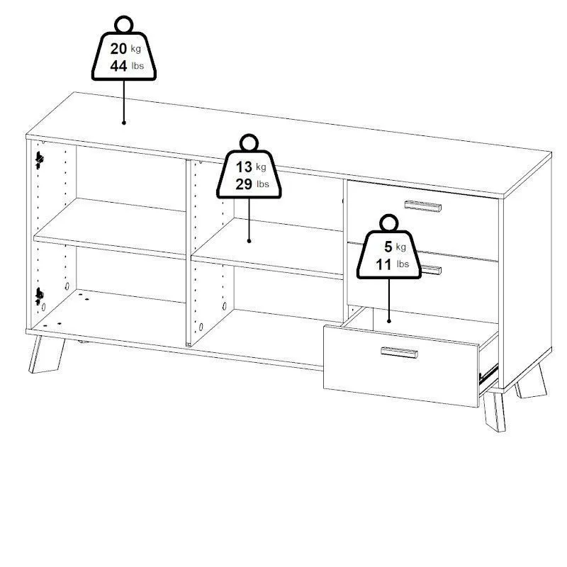 Puhvetkummut Ikast 2u3s hickory/valge