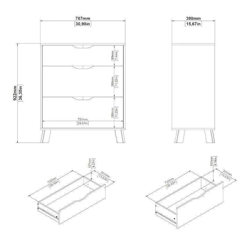 Kummut Ikast 3s hickory/valge
