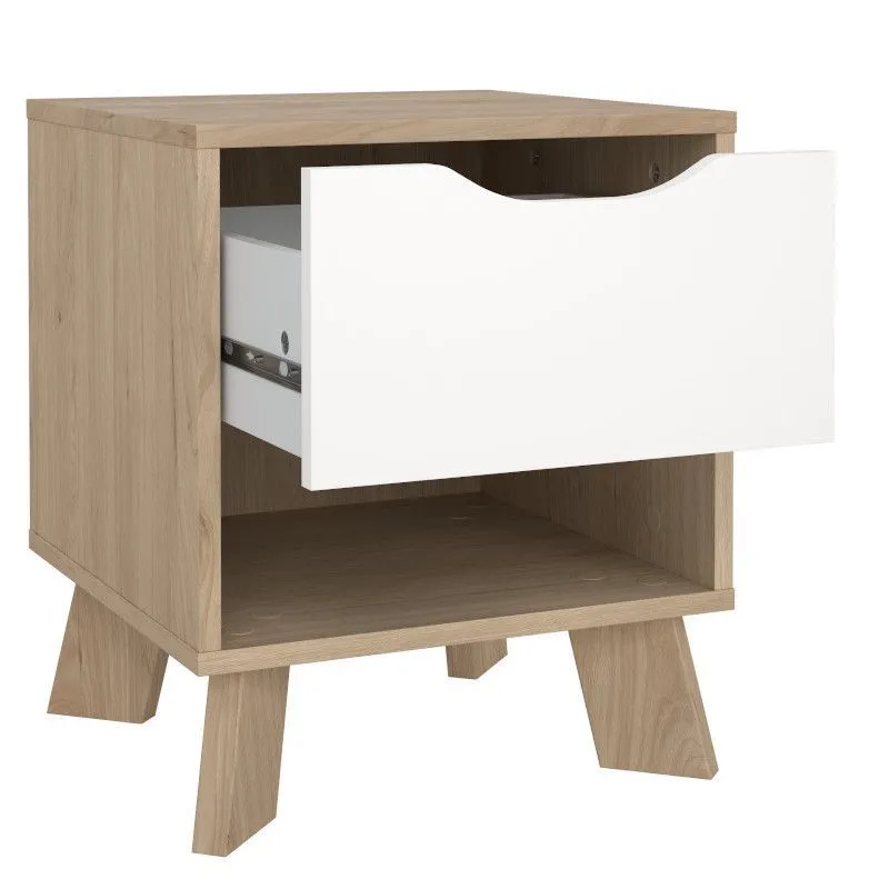 Öökapp Ikast 1s hickory/valge