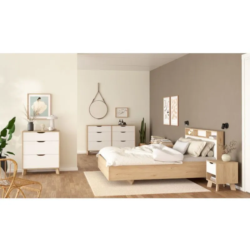 Öökapp Ikast 1s hickory/valge