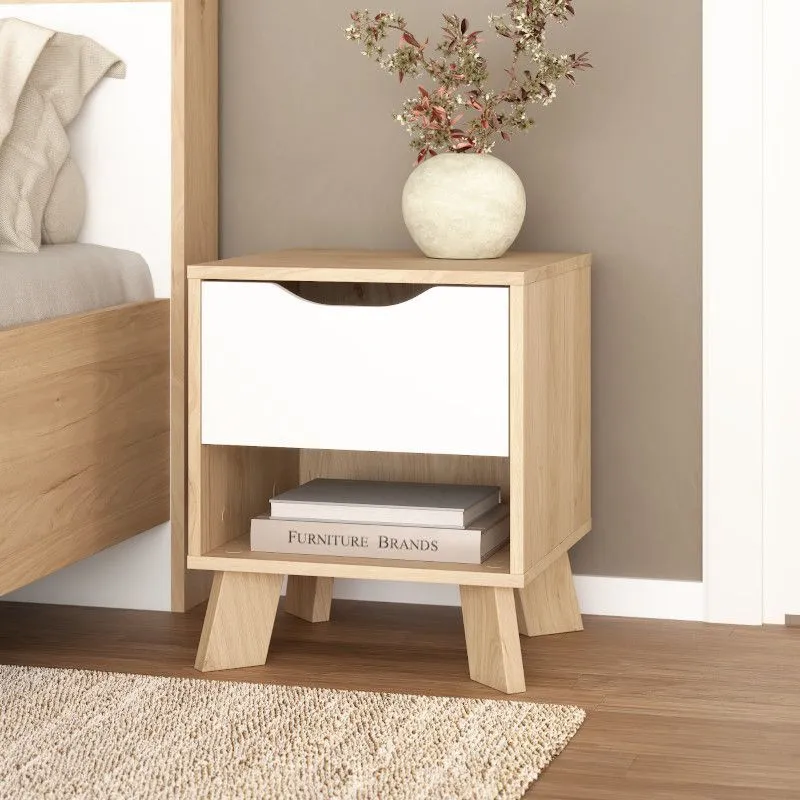 Öökapp Ikast 1s hickory/valge