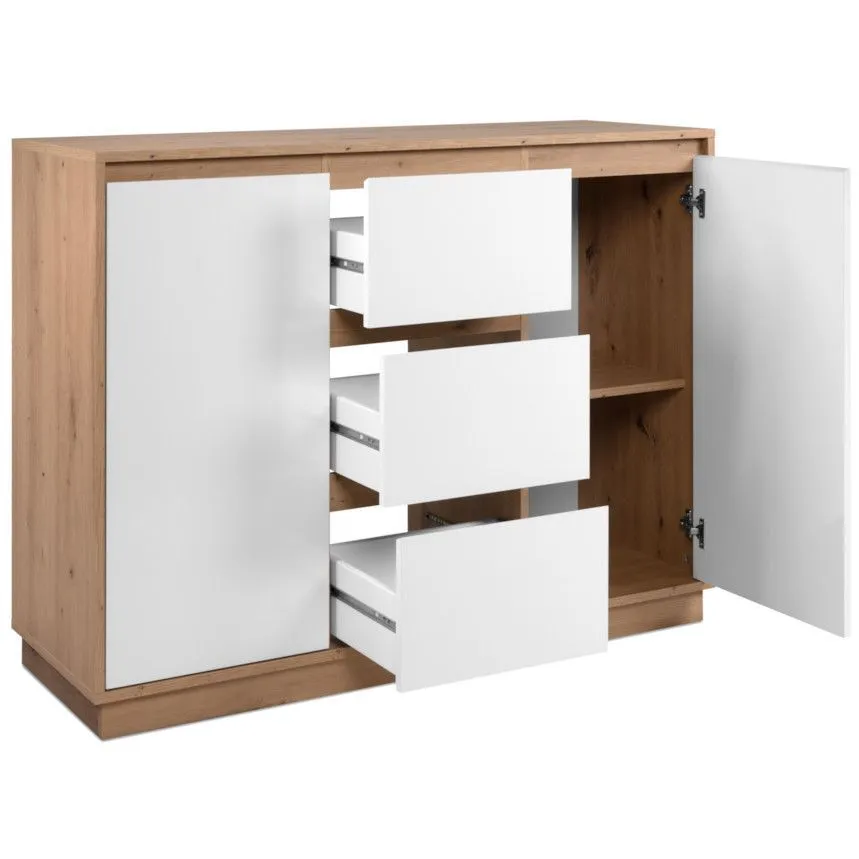 Kummut Phoenix 2u3s valge kõrgläige/artisan