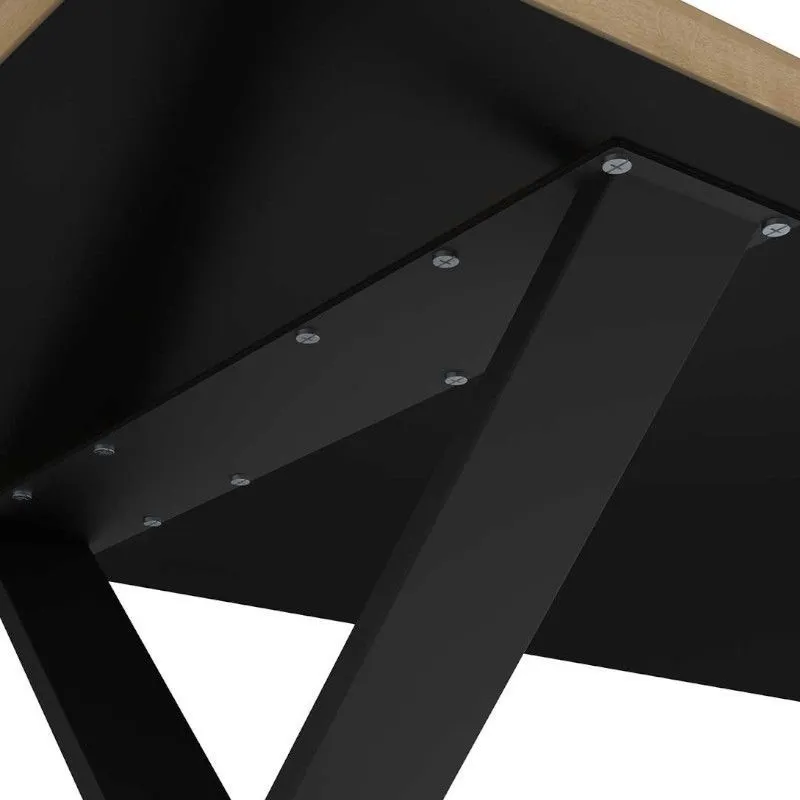 Söögilaud Craft 90x180 hamilton tamm/must