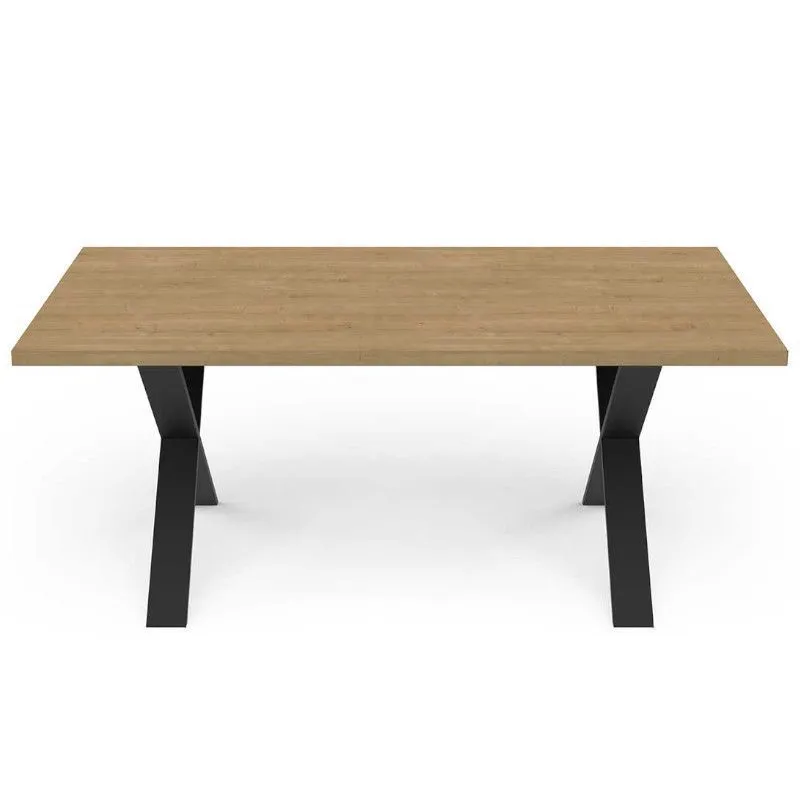 Söögilaud Craft 90x180 hamilton tamm/must