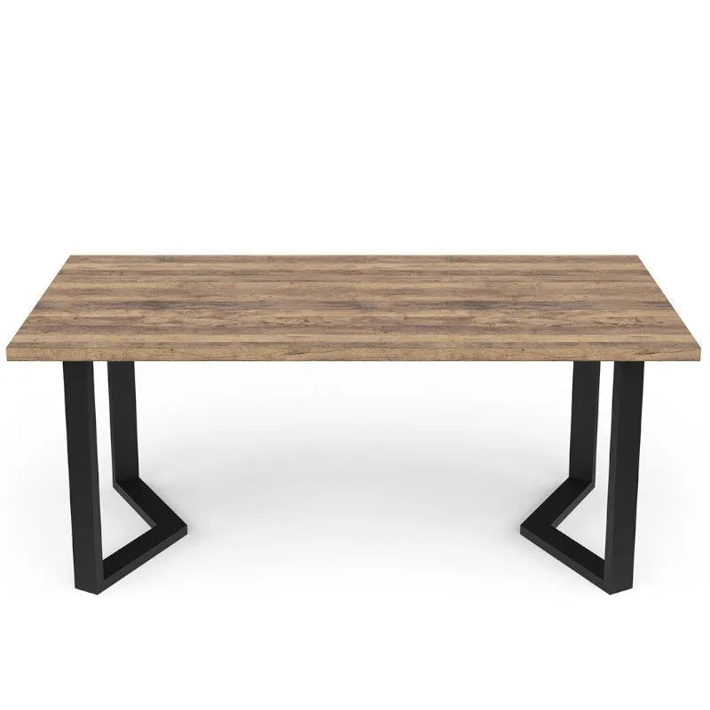 Söögilaud Monaco 180x90 saloon tamm/must