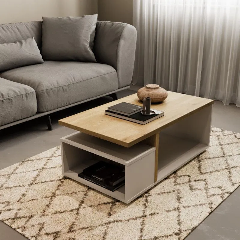 Diivanilaud Access hamilton tamm/valge