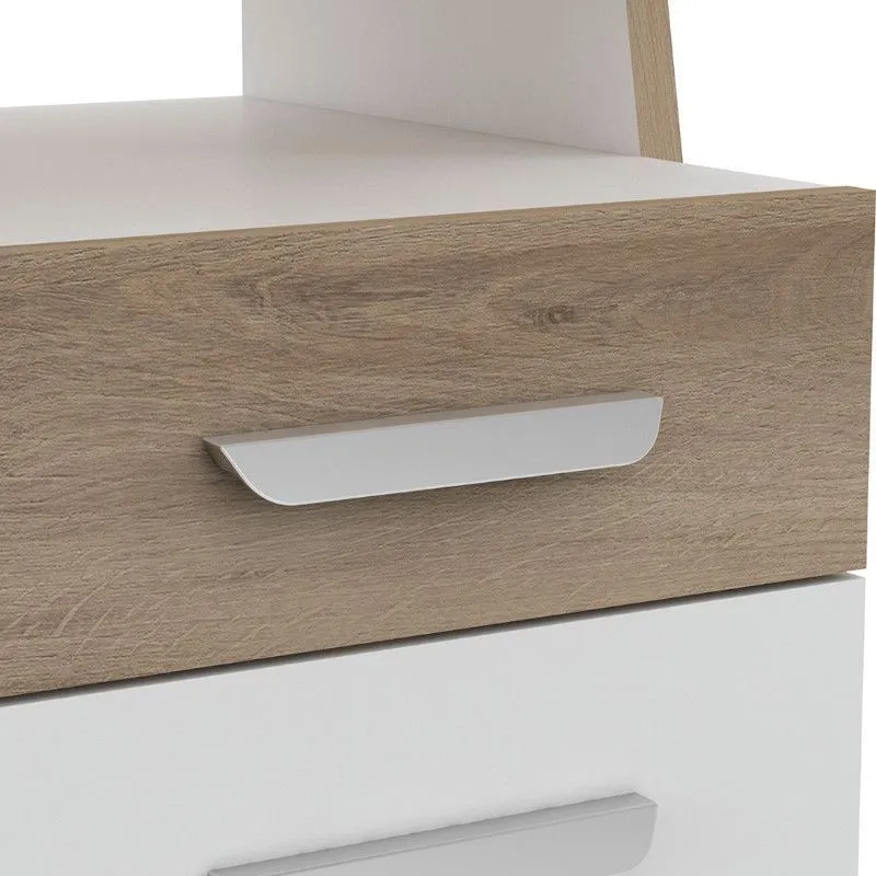 Kirjutuslaud Bualy 1u1s kronbergi tamm/valge