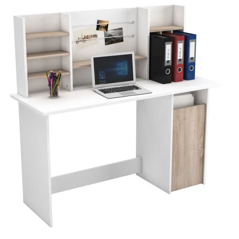 Kirjutuslaud Ambre harjatud tamm/valge