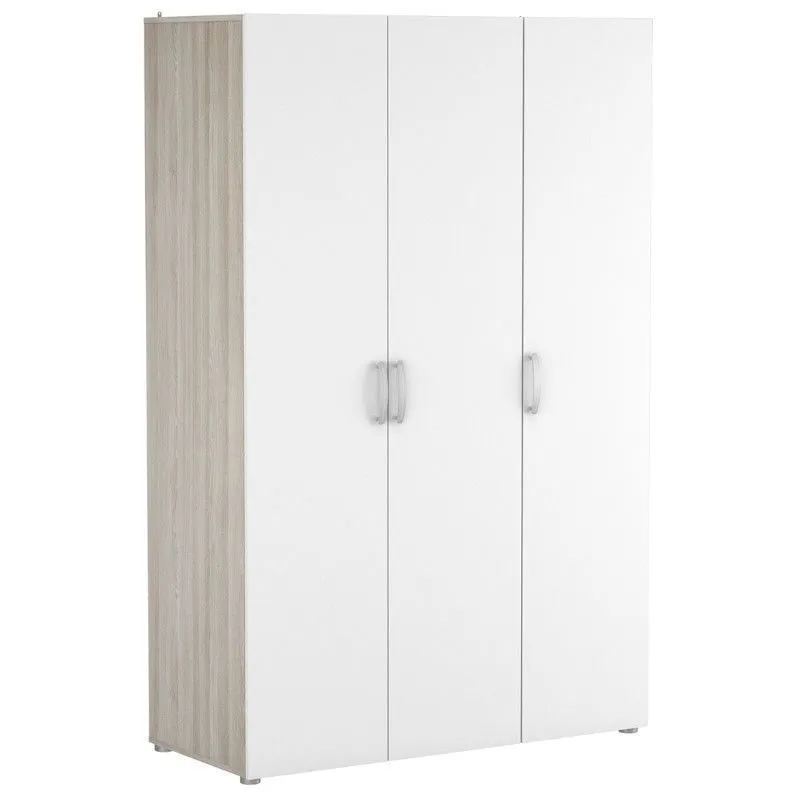 Riidekapp Nano 3u shannon tamm/valge