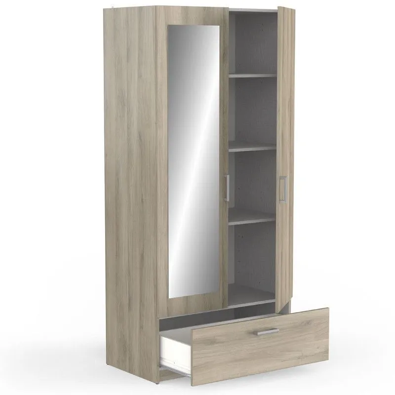 Riidekapp peegliga Ready2 2u1s kronbergi tamm