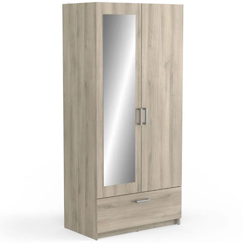 Riidekapp peegliga Ready2 2u1s kronbergi tamm