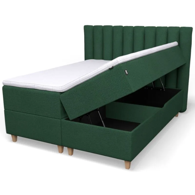 Slept panipaigaga voodi komplekt Focus 160x200 tumeroheline keskmine