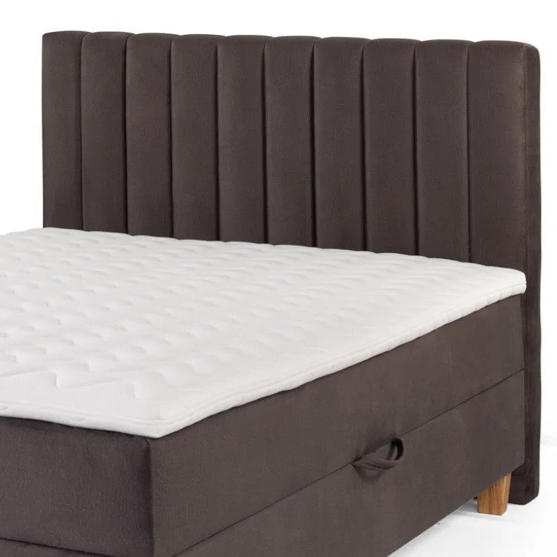 Pesukastiga kontinentaalvoodi Vicky pocket 140x200 pruun