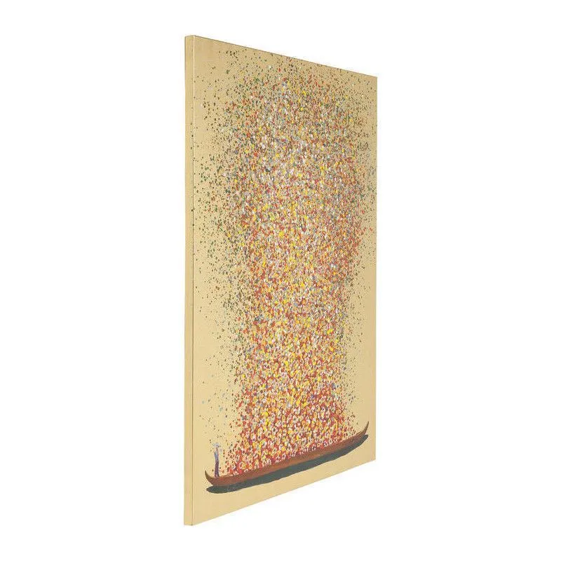 Seinapilt canvas Flower Boat 80x100