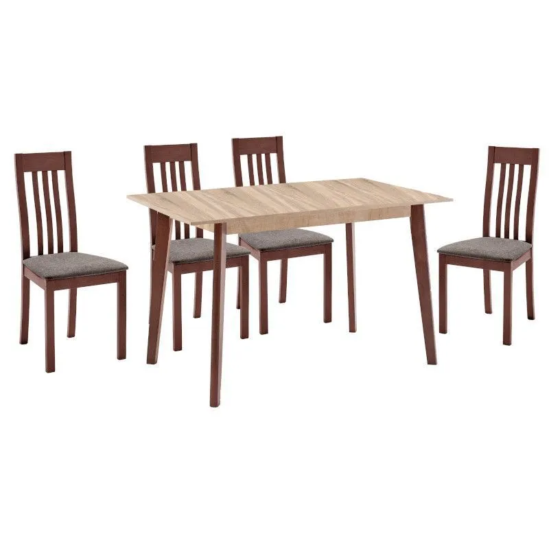 Söögilaud Rovigo 135x80 hele tamm/hele wenge