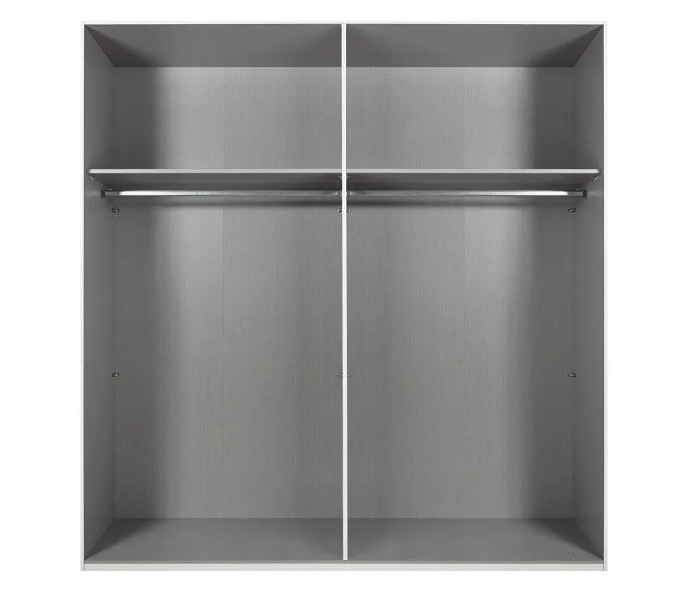 Riidekapp Lüneburg 2lu 180 valge/artisan tamm