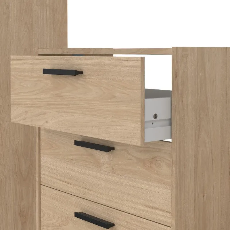 Komplekt riidekapp+öökapp+kummut Escape hickory