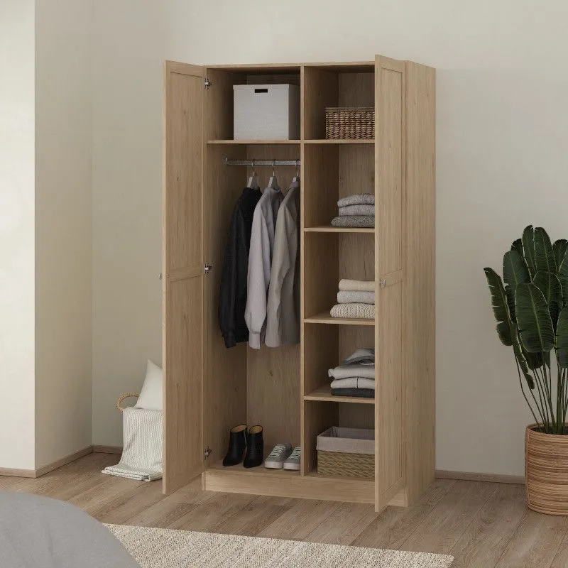 Riidekapp Billund 2u hickory