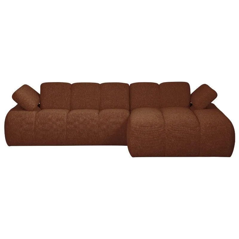 WOOOD nurgadiivan Longue Mojo parem roostepruun melange