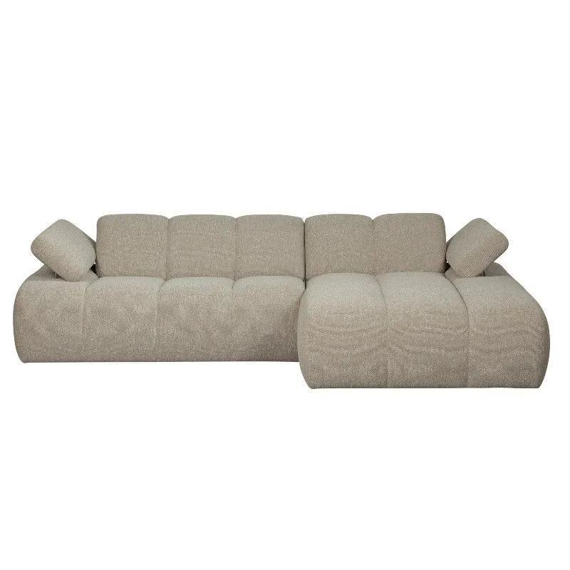 WOOOD nurgadiivan Longue Mojo parem beež melange