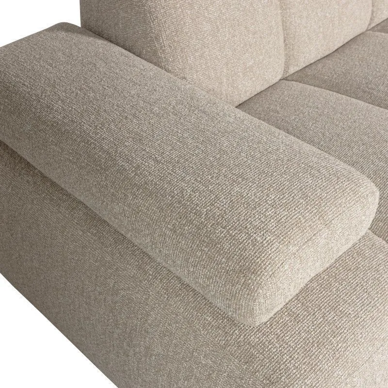 WOOOD nurgadiivan Longue Mojo parem beež melange