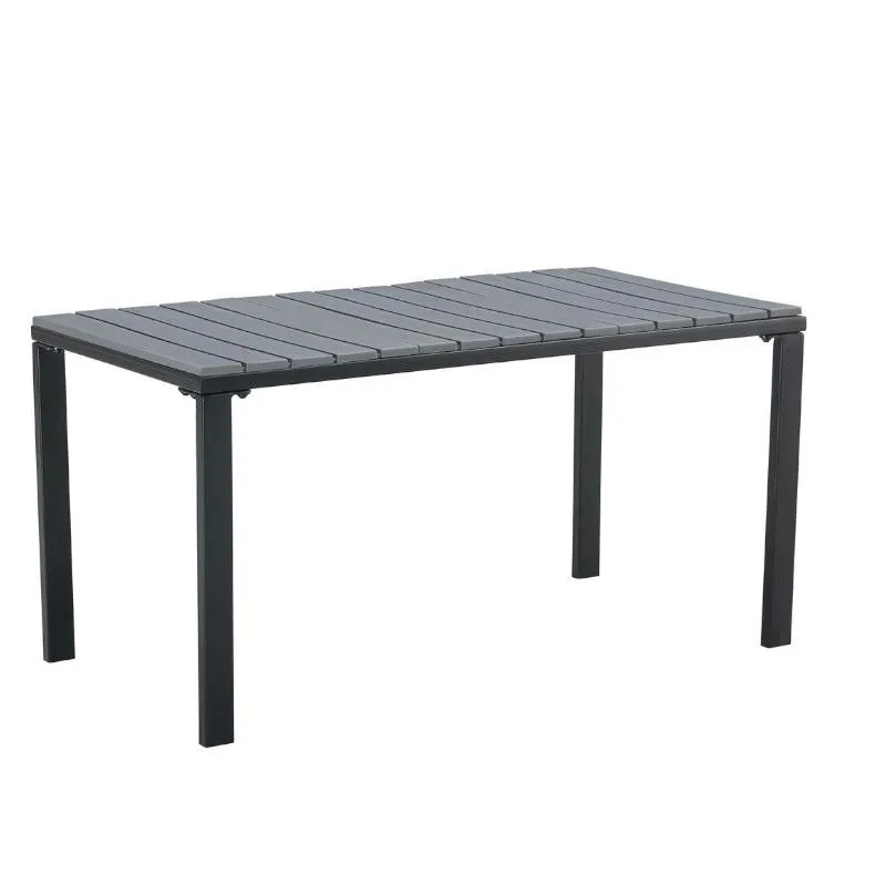 Aiamööbli komplekt Halljava 2 tooli+laud+diivan must/hall