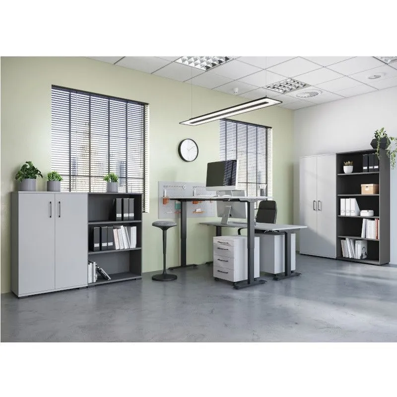 Reguleeritava kõrgusega laud Profi 3.0 140x80 helehall/must