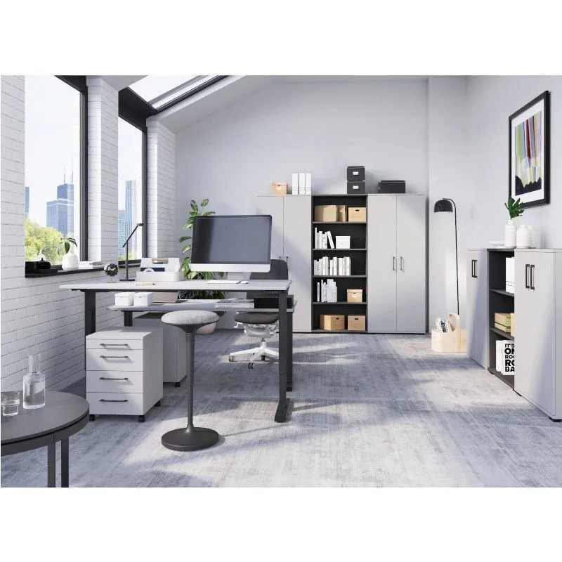 Reguleeritava kõrgusega laud Profi 3.0 140x80 helehall/must