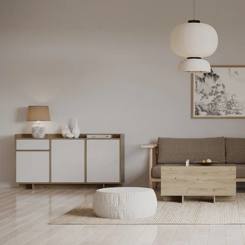 Diivanilaud Lead 90x50 royal tamm/valge