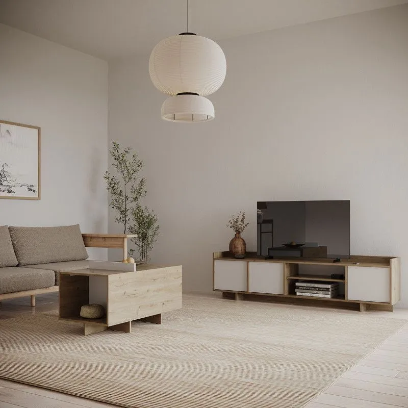 Diivanilaud Lead 90x50 royal tamm/valge