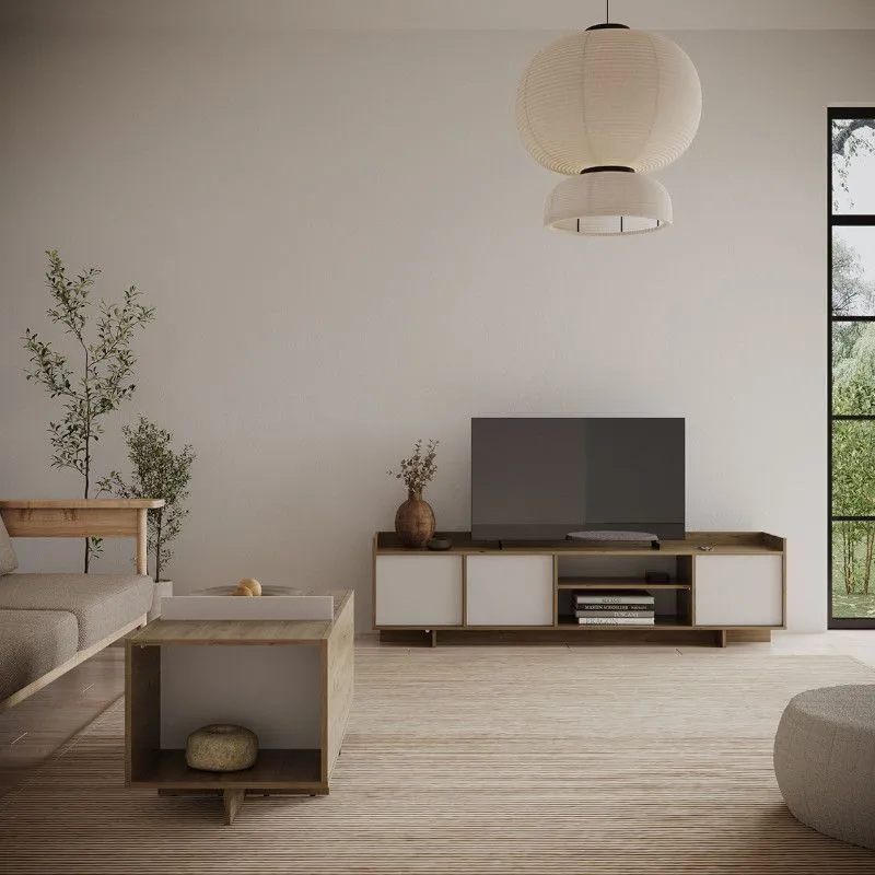 Tv-alus Lead 3u royal tamm/valge