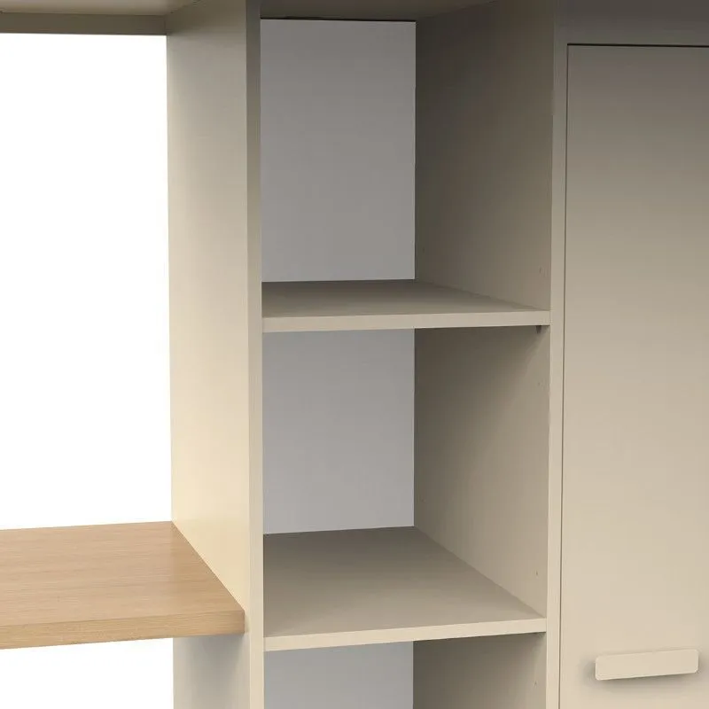 Kõrge voodi Camillia 90x200 terrakota/beež