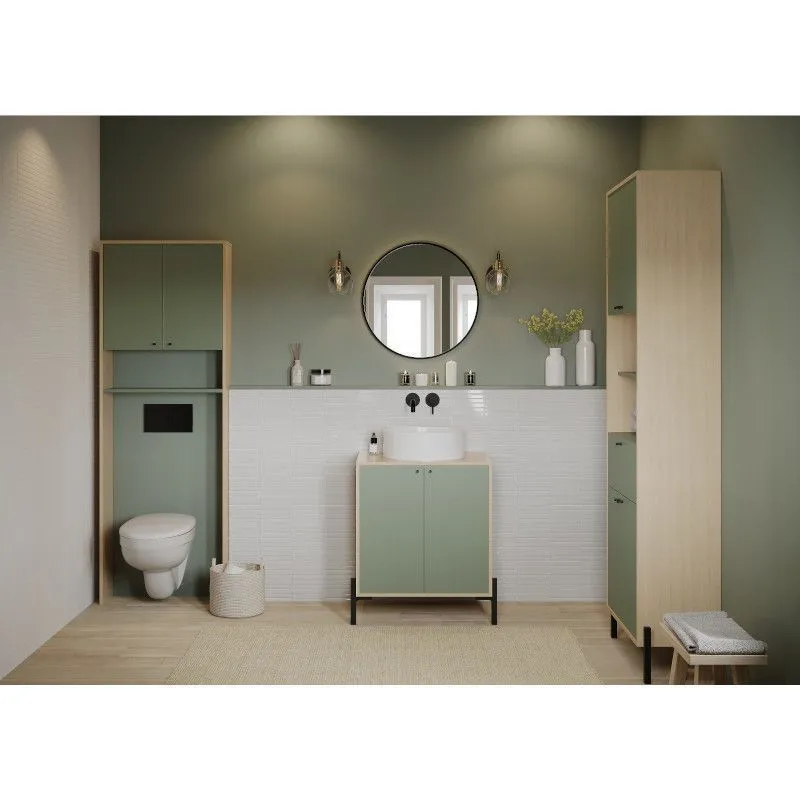 Wc-kapp Elisa 2u roheline/tamm