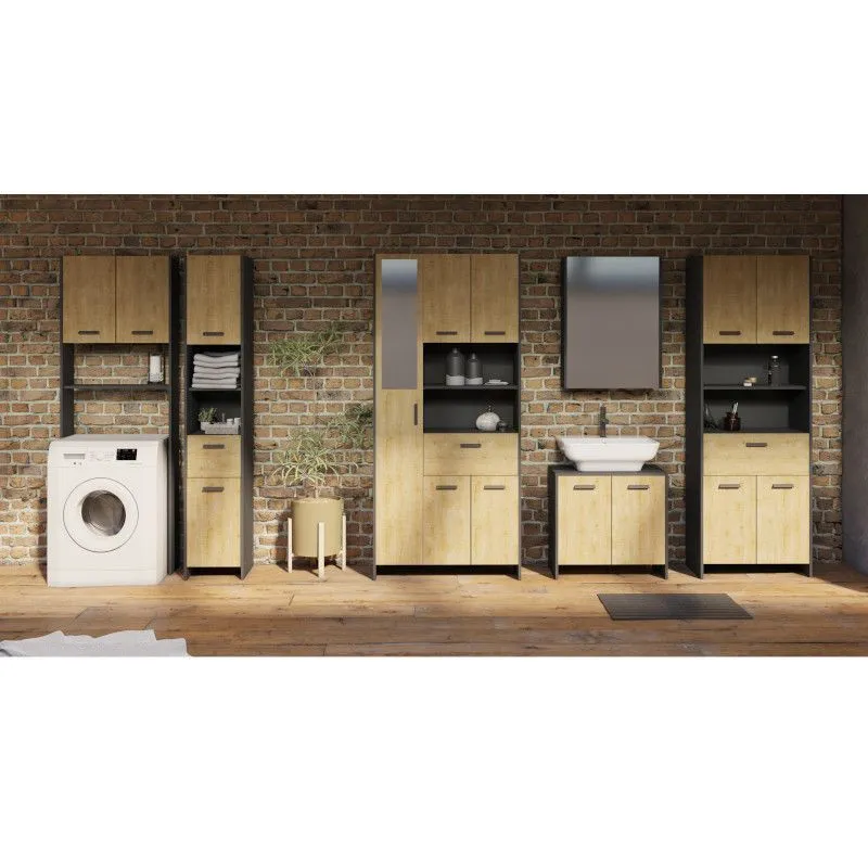 Vannitoakapp Marina 4u1s hamilton tamm/must