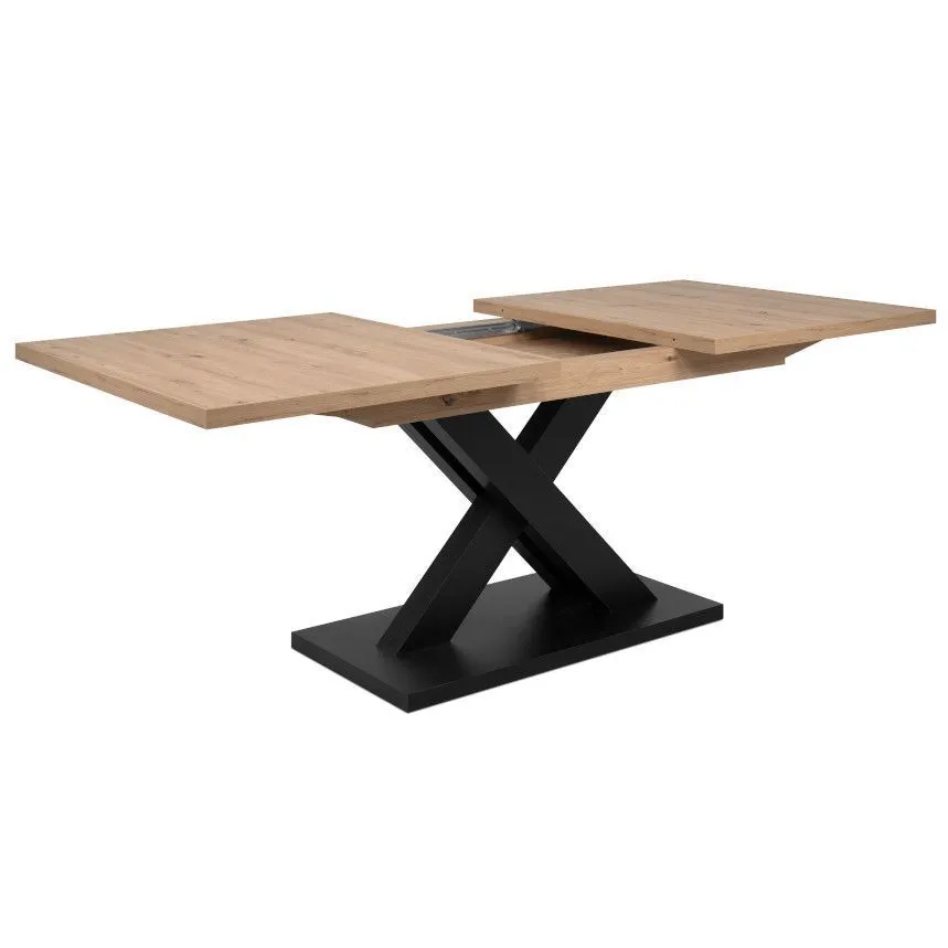 Pikendatav söögilaud Avant 90x160/200 artisan/must