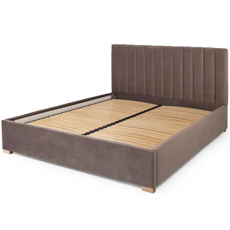 Pesukastiga voodi Pilate 160x200 taupe