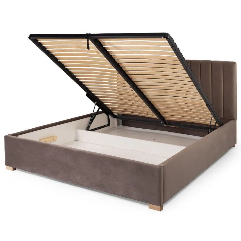 Pesukastiga voodi Pilate 160x200 taupe